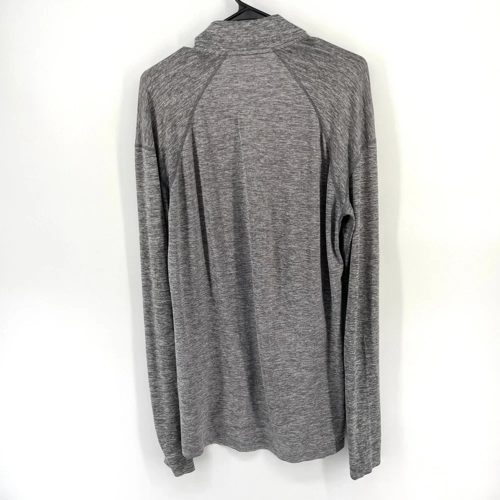 Nike Dri Fit Long Sleeve Running Half Zip Athletic Gray Heather‎ Shirt Men's Med